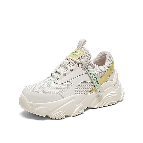 Teenmix/天美意2020春新款酷帅个性织带老爹鞋女休闲鞋A9883AM0