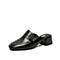 Teenmix/天美意2020夏新款商场同款方跟穆勒拖鞋绵羊皮革女皮凉鞋CAD44BH0
