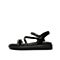 Teenmix/天美意2020夏新款商场同款简约水钻一字带女凉鞋AW711BL0