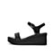 Teenmix/天美意2020夏新款商场同款时尚水钻一字带女皮凉鞋CT502BL0