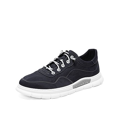 teenmix/天美意2020秋新款商场同款时尚舒适化纤布男休闲鞋63209cm0