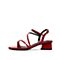 Teenmix/天美意2020夏新款商场同款时尚性感细带女皮凉鞋CI113BL0