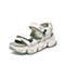 Teenmix/天美意2020夏新款商场同款时尚复古老爹鞋运动风沙滩女凉鞋LDLX4BL0