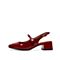 Teenmix/天美意2020秋新款法式复古玛丽珍牛皮革女皮凉鞋CAD45CH0