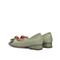 Teenmix/天美意2020秋新款商场同款几何装饰平底浅口牛皮革女皮鞋AX791CQ0