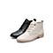 Teenmix/天美意2020冬新款商场同款英伦方跟单绒小短靴女皮靴CO544DD0