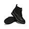 Teenmix/天美意2020冬新款商场同款简约素雅休闲系带马丁靴牛皮革单绒毛女短靴CLY42DD0