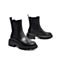 Teenmix/天美意冬商场同款简约英伦套筒切尔西靴单绒女中靴AY571DD0