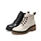 Teenmix/天美意冬商场同款英伦马丁靴街头风单绒女保暖短靴AY421DD0