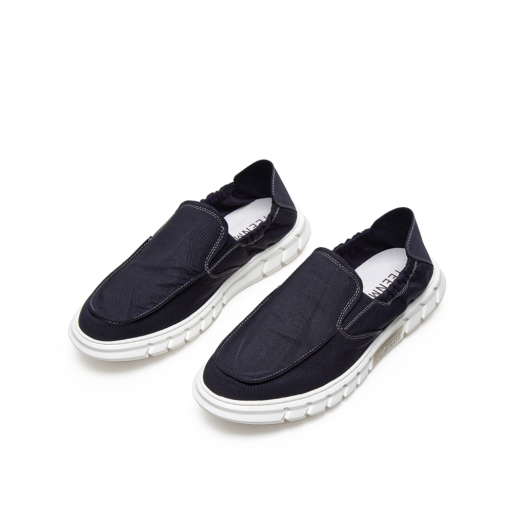 teenmix/天美意2021夏新款商场同款简约套脚舒适布鞋时尚男鞋63307bm1
