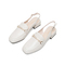 Teenmix/天美意2021夏新款商场同款包头一字带时尚粗跟女凉鞋CKP38BH1