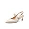 Teenmix/天美意2021夏新款商场同款优雅珍珠链后空猫跟鞋牛皮革女凉鞋BA491BH1