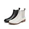 Teenmix/天美意2021冬新款时尚切尔西靴女皮短靴CO550DD1