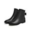 Teenmix/天美意2021冬新款商场同款气质休闲女皮短靴CO552DD1