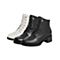 Teenmix/天美意2021冬新款商场同款粗跟马丁靴时装复古女皮短靴COK50DD1