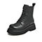 Teenmix/天美意2021冬商场同款复古休闲马丁靴女皮短靴BB851DD1
