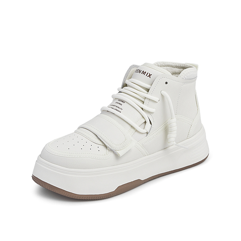 Teenmix/天美意2021冬新款高帮鞋百搭简约风潮酷女休闲靴NGB01DM1