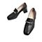 Teenmix/天美意2022春新款商场同款粗高跟乐福鞋气质女皮单鞋CTQ01AA2