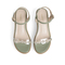 Teenmix/天美意2022夏新款坡跟厚底一字带透明气质休闲女皮凉鞋COO01BL2