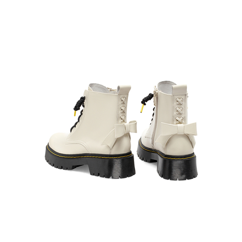 Teenmix/天美意2022冬新款商场同款复古休闲马丁靴女短靴CSS40DD2