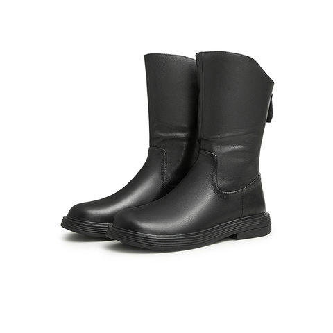 Teenmix/天美意2022冬新款商场同款西部靴帅气简约女短靴CSG70DS2