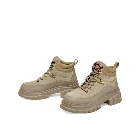 Teenmix/天美意2022冬新款商场同款工装靴休闲山系女短靴CSI41DD2