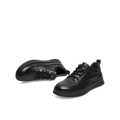 Teenmix/天美意2022冬新款商场同款简约板鞋男休闲皮鞋3HM01DM2
