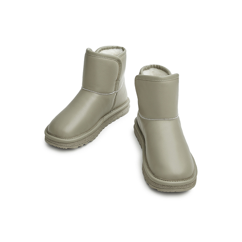 Teenmix/天美意2022冬新款商场同款简约休闲保暖女雪地靴BF871DD2
