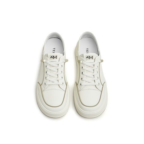 Teenmix/天美意2023春新款商场同款简约小白鞋女休闲鞋BF501AM3
