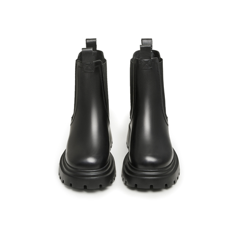 天美意2023冬新款商场同款英伦复古百搭短靴女切尔西靴BH631DD3