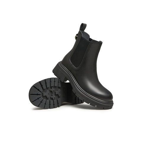 天美意2023冬新款商场同款切尔西靴时尚潮流简约女靴BH181DD3