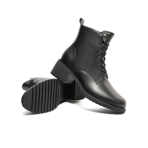 天美意2023冬新款商场同款简约时装靴复古英伦风女靴COK53DD3