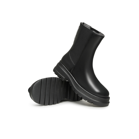 天美意2023冬新款商场同款气质简约瘦瘦靴切尔西靴女靴CNV60DZ3