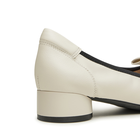 天美意2023秋新款商场同款平跟蝴蝶结都市通勤浅口女鞋CPY05CQ3