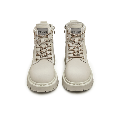 天美意2023冬新款商场同款机车风户外工装靴潮酷女短靴BH441DD3