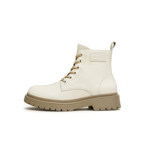 天美意2023冬新款商场同款厚底复古休闲短靴女马丁靴CUQ44DD3