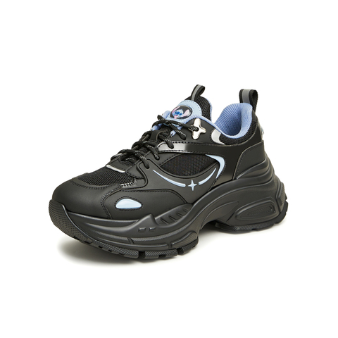 天美意2023冬新款商场同款史迪奇联名厚底老爹鞋女鞋CPU23DM3