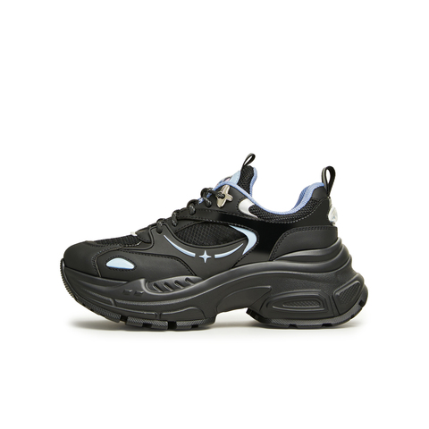 天美意2023冬新款商场同款史迪奇联名厚底老爹鞋女鞋CPU23DM3