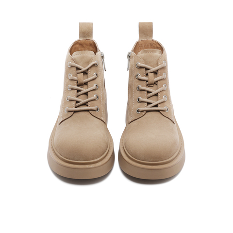 天美意2023冬新款商场同款复古英伦风马丁靴简约女短靴BH461DD3