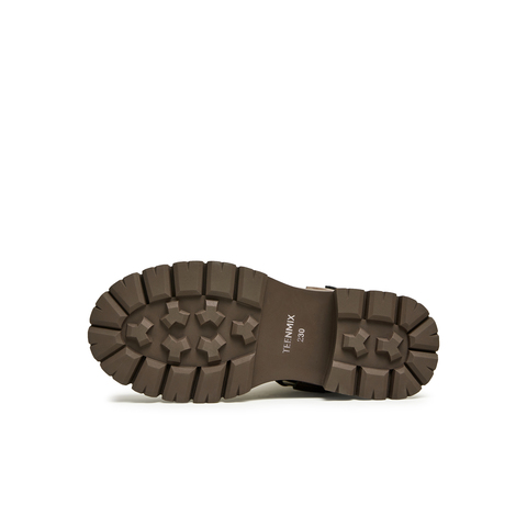 天美意2023冬新款潮酷机车风马丁靴简约时尚女中筒靴NQX25DZ3