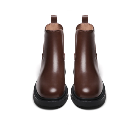 天美意2023冬新款商场同款英伦复古百搭短靴女切尔西靴CQ742DD3