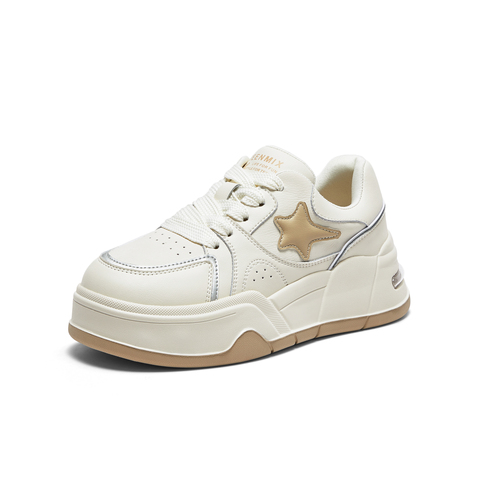 天美意2024春新款商场同款厚底简约百搭休闲鞋女板鞋BI161AM4