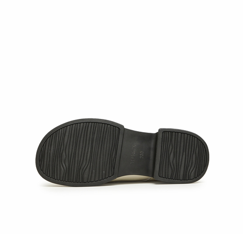 天美意2024春新款商场同款保暖英伦风皮鞋毛毛鞋女单鞋BI071AM4