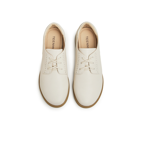 天美意2024春新款商场同款厚底复古百搭英伦鞋女单鞋CCJ50AM4