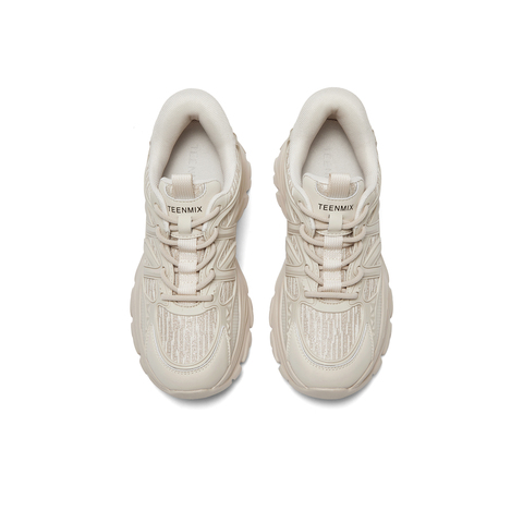 天美意2024春新款商场同款厚底系带运动老爹鞋女休闲鞋BG263AM4