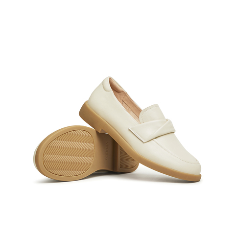 天美意2024春新款商场同款复古百搭通勤休闲女乐福鞋CCJ14AA4