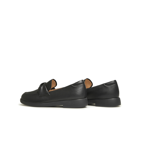 天美意2024春新款商场同款复古百搭通勤休闲女乐福鞋CCJ14AA4