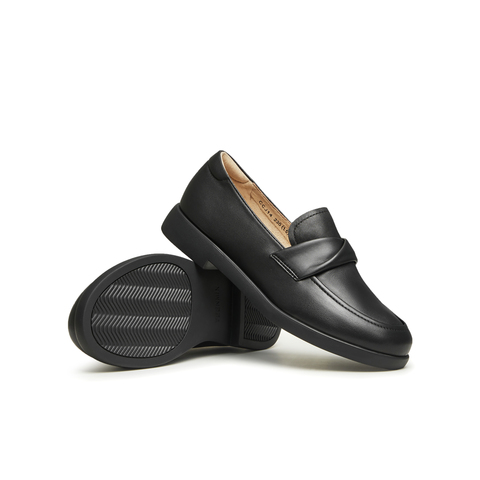 天美意2024春新款商场同款复古百搭通勤休闲女乐福鞋CCJ14AA4