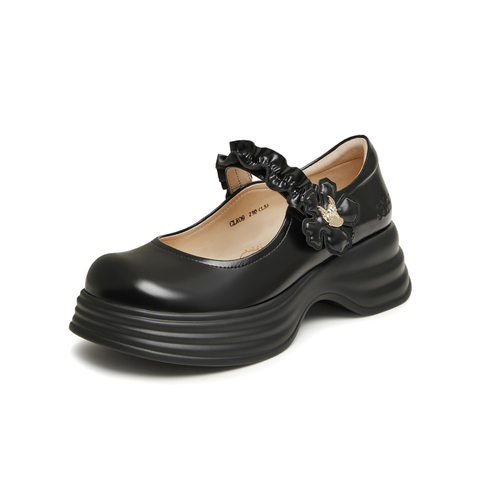 天美意2024春新款商场同款史迪奇联名复古玛丽珍女单鞋CLR09AQ4