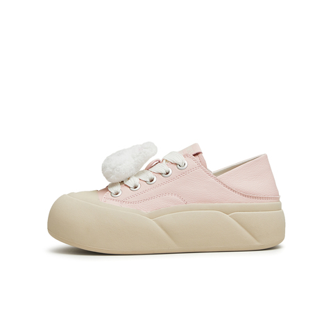 天美意2024春新款商场同款厚底圆头可爱板鞋女休闲鞋BJ101AM4